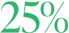 25%