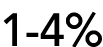 1 4%