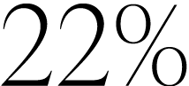 22%