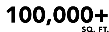 100,000+ sq. ft.