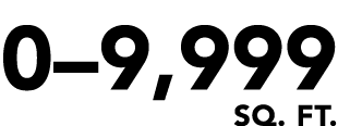 0–9,999 sq. ft.