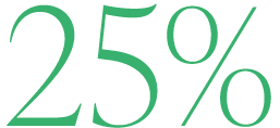 25%