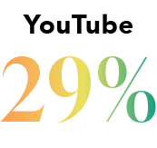 YouTube 29%