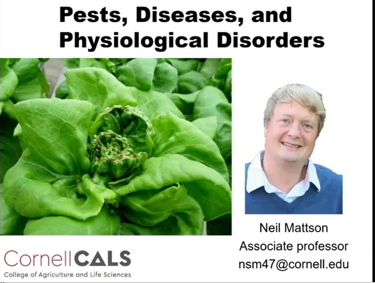 Leafy Greens & Herbs Virtual Conference Pest, Diseases and