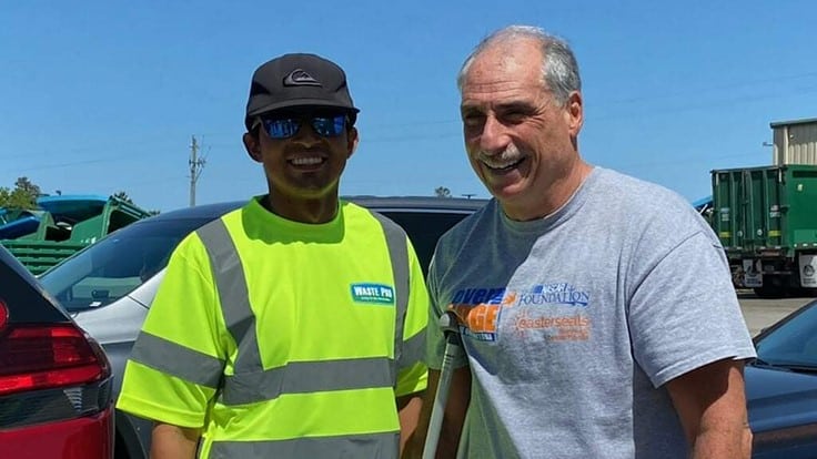 Waste Pro driver comes to aid of cyclist after hit-and-run - Waste Today