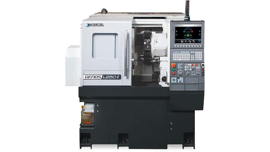 Okuma's GENOS L250II CNC lathe - Aerospace Manufacturing and Design