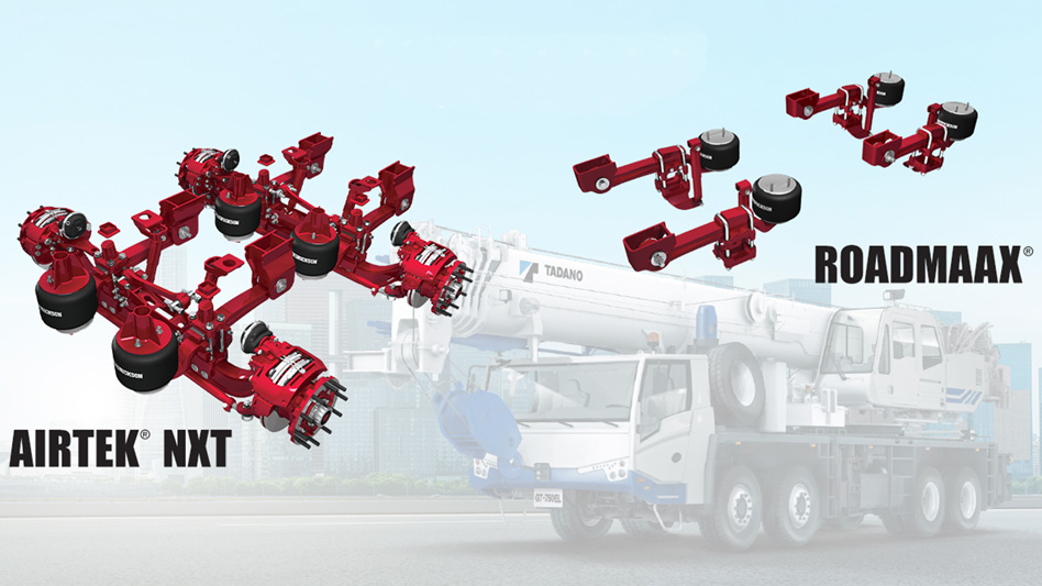 Hendrickson upgrades truck suspension with Tadano Construction