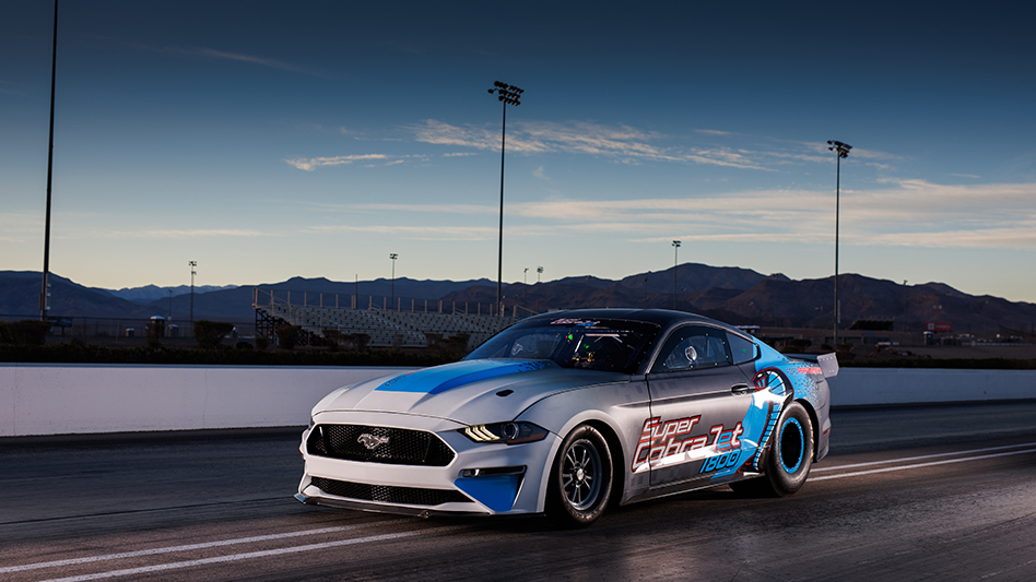 Electric mustang 2024 drag car