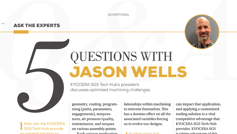 5 questions with Jason Wells - Aerospace Manufacturing and Design