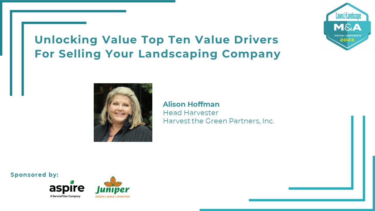 Unlocking ValueTop Ten Value Drivers for Selling Your Landscaping 