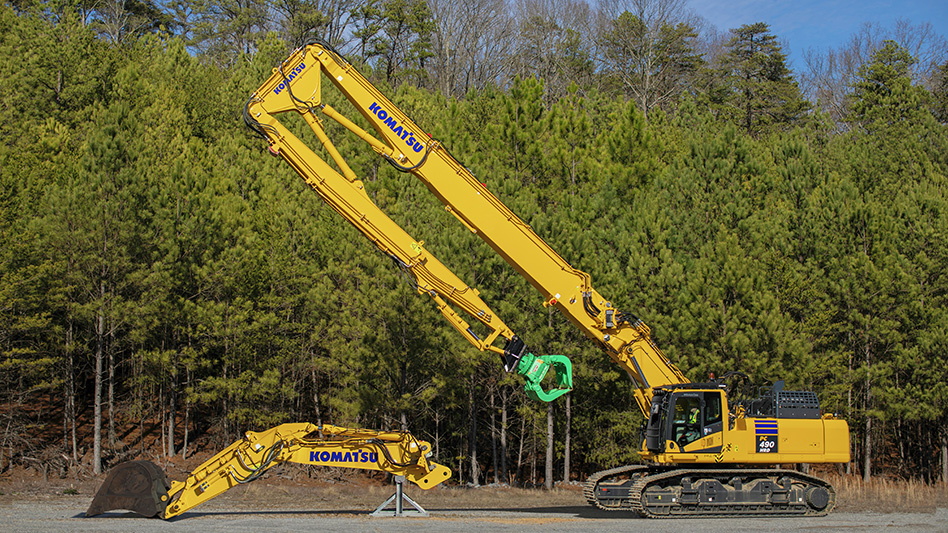 Komatsu debuts specialty demolition excavator Construction