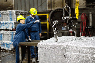 a bale of aluminum scrap