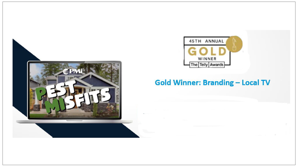 Pest Management Systems (PMi) Wins Gold Telly Award Pest Control