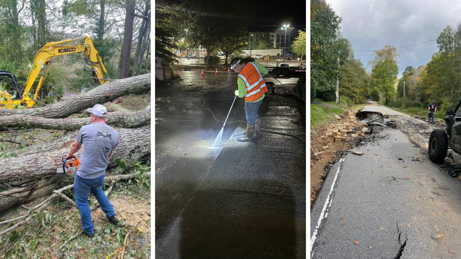 Hurricane Helene relief efforts in Traphill, North Carolina