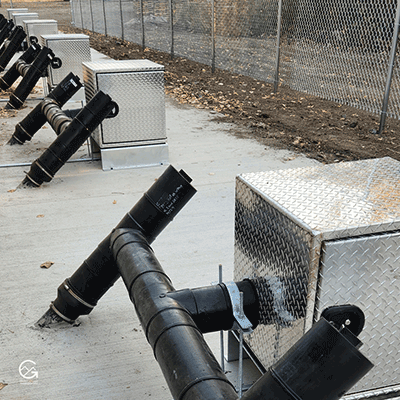casp blowers in a line