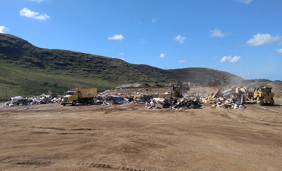 Loads warehoused at the tipping pad
