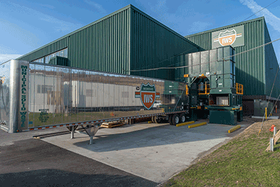 outside of MRF with IWS truck