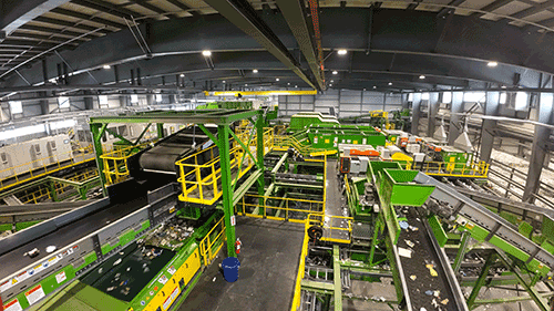 interior of WM's Napanee, Ontario, MRF