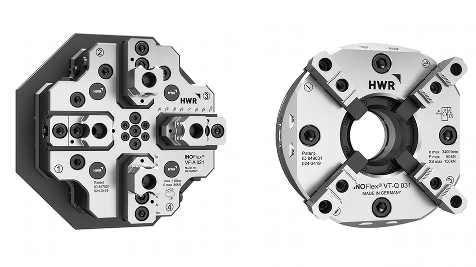 HWR Workholding debuts two new 4-jaw chucks - Today's Medical