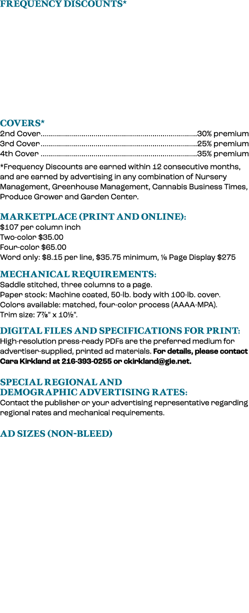 Frequency Discounts* Covers* 2nd Cover 30% premium 3rd Cover 25% premium 4th Cover 35% premium *Frequency Discounts a...