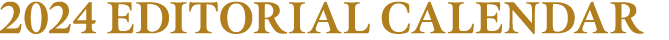 2024 editorial calendar