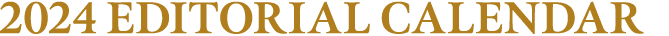 2024 editorial calendar