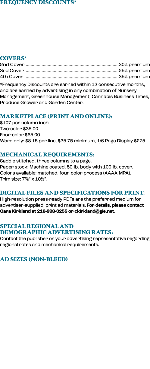 Frequency Discounts* Covers* 2nd Cover 30% premium 3rd Cover 25% premium 4th Cover 35% premium *Frequency Discounts a...