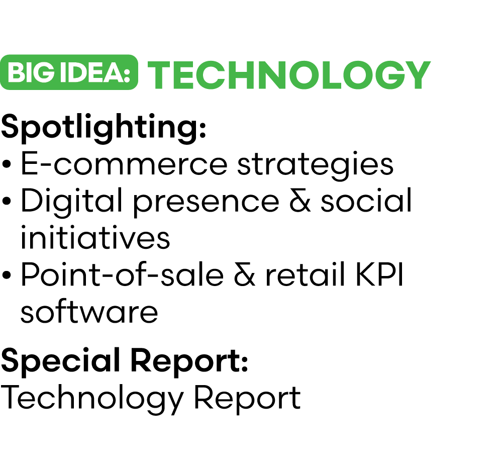 ￼ Technology Spotlighting: • E commerce strategies • Digital presence & social initiatives • Point of sale & retail K...