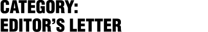 Category: Editor’s letter