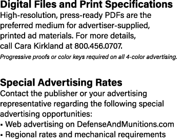 Digital Files and Print Specifications High-resolution, press-ready PDFs are the preferred medium for advertiser-supp...