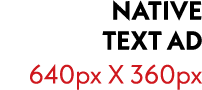 Native TEXT AD 640px X 360px
