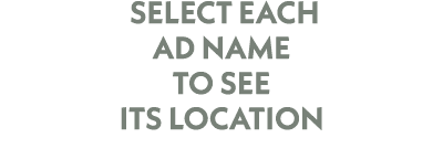  Select EACH AD Name TO SEE ITs location