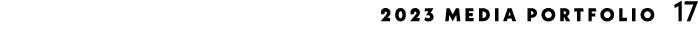 2023 Media portfolio 17