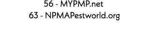 56 - MYPMP.net 63 - NPMAPestworld.org