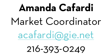 Amanda Cafardi Market Coordinator acafardi@gie.net 216-393-0249 