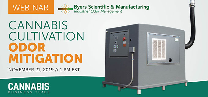 Cannabis Cultivation Odor Mitigation November 21, 2019 || 1 PM EST