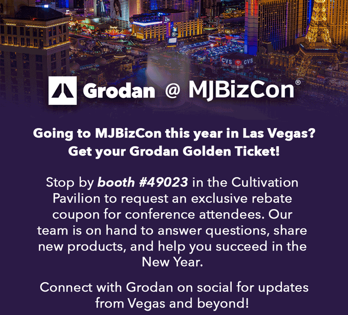 Grodan @ MJBizCon Booth #49023 